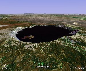 火山湖國家公園 - Google Earth