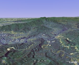 石花洞外景 - Google Earth