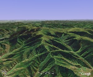 Mount Wutai - Google Earth