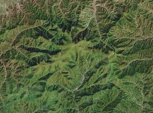 Mount Wutai - Google Satellite Photo