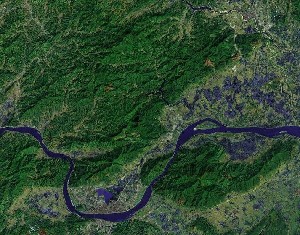 Star Lake of Zhaoqing - Google Satellite Photo