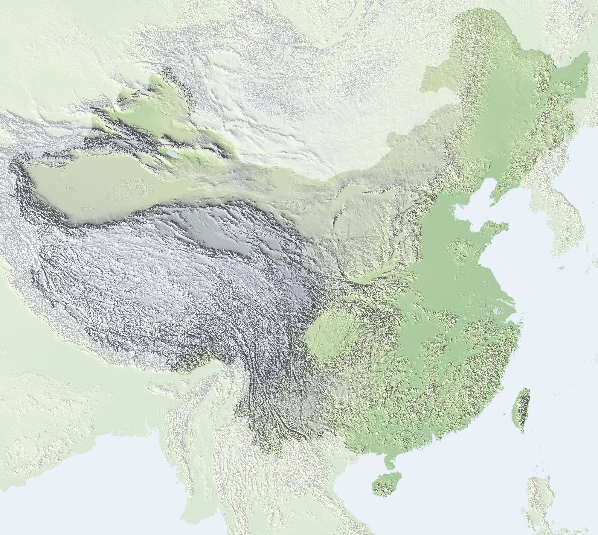 中國地形圖