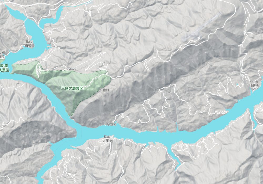 瞿塘峡地形图