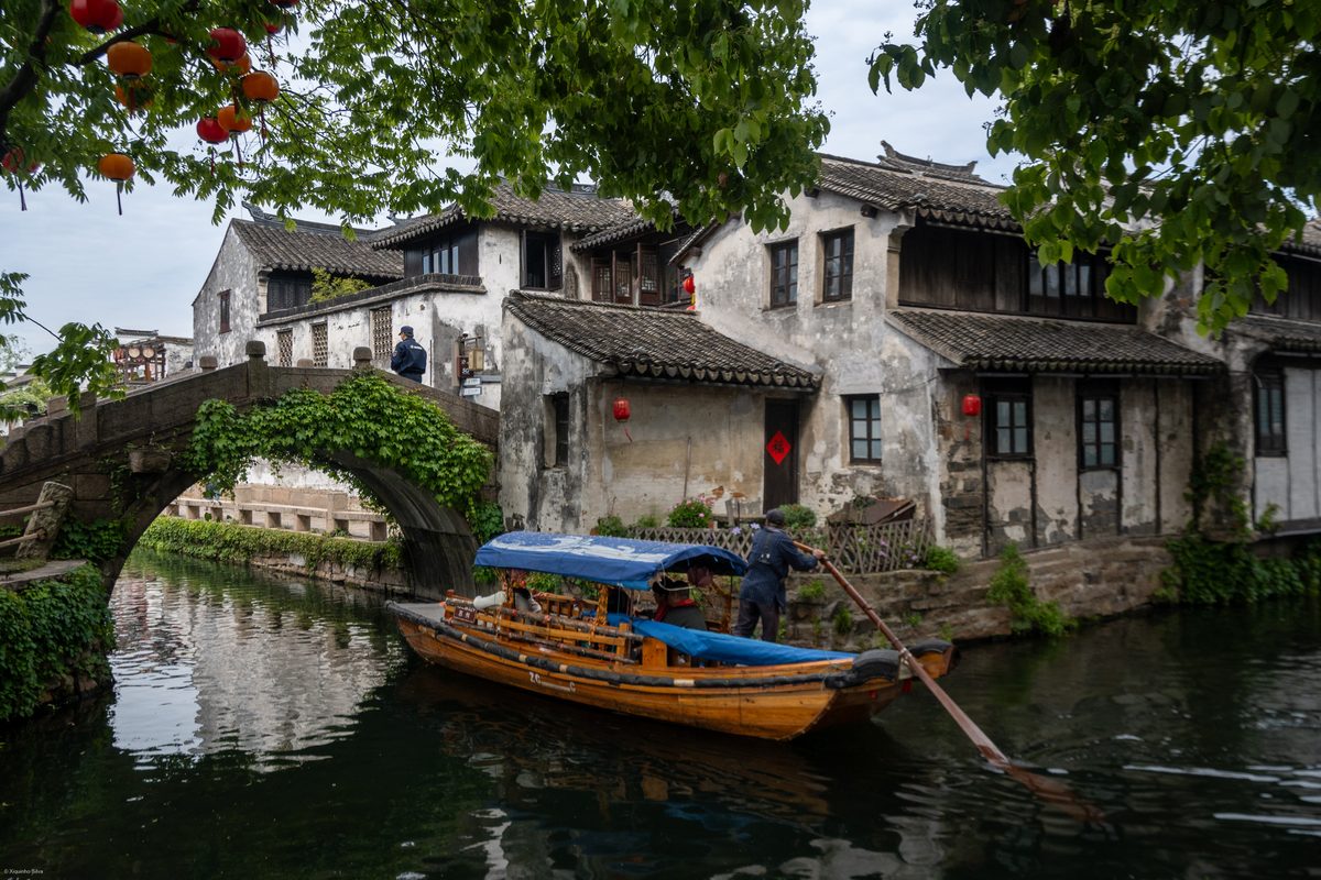 周莊的河道和石橋